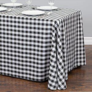 90" x 156" Buffalo Check Wedding Event Tablecloth Table Linen